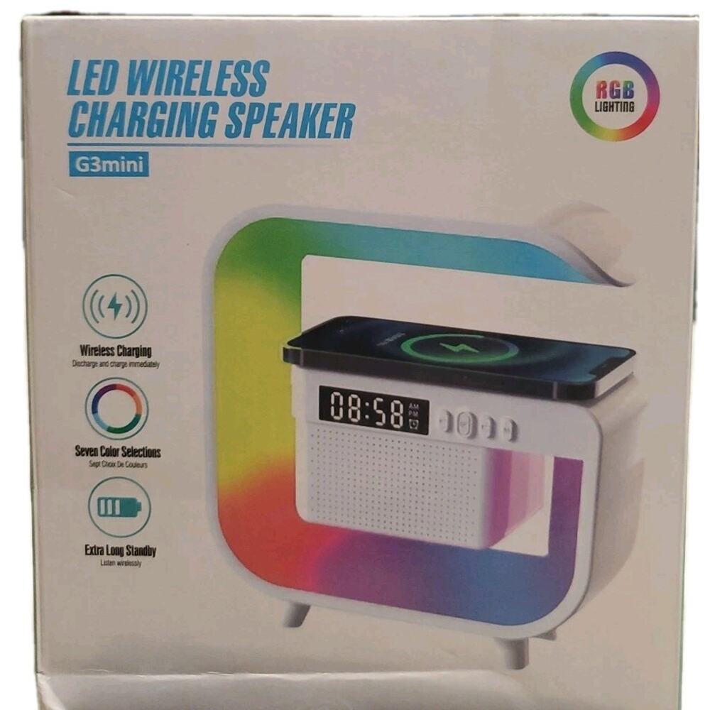 LED Wireless Charging Speaker